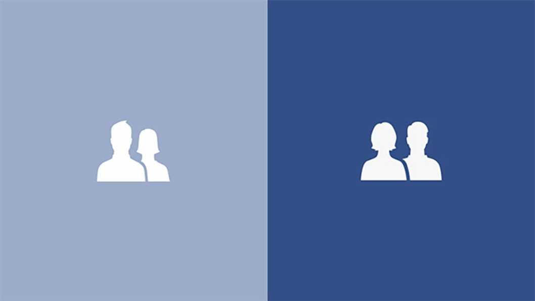 Till vänster hur ikonen brukade se ut – till höger Caitlin Winners nya ikon som du nu kan se i mobilen. facebook-icons-hed-2015
