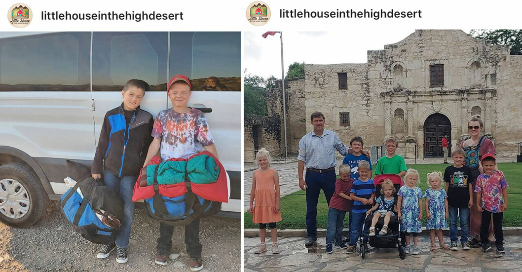<strong>Familjen Rogers tar ofta sin stora buss ut på familjeutflykter med alla elva barn.</strong> Familjen Rogers tar ofta sin stora buss ut på familjeutflykter med alla elva barn.