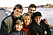 Familjen Wahlgren-Schollin år 1987. Hela familjen, med undantag för Peter Wahlgren, syns i bild.