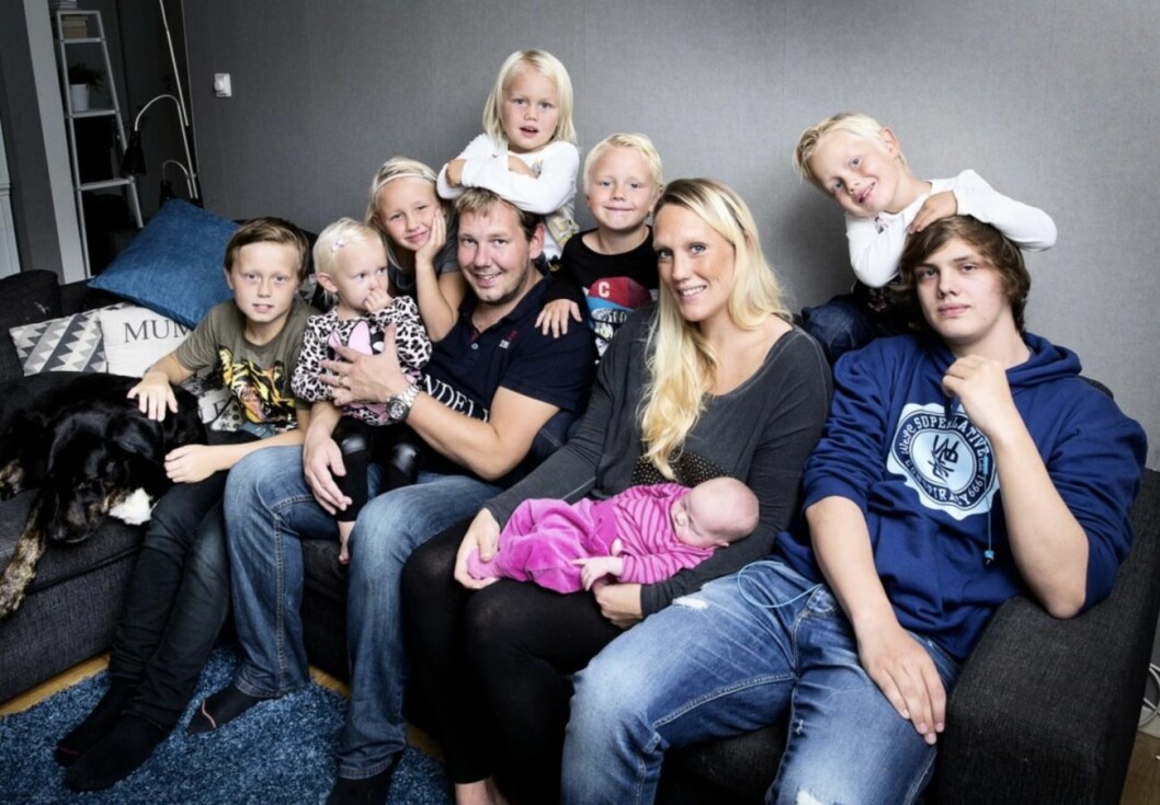 FOTO: Stefan Jerrevång/TT Madeleine Ilmrud, niobarnsmamma i Motala