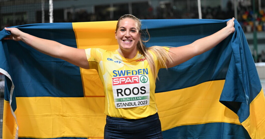 Fanny Roos grejade brons, Sveriges första medalj, i sista stöten. Roos tog brons – säkrade medalj i sista stöten