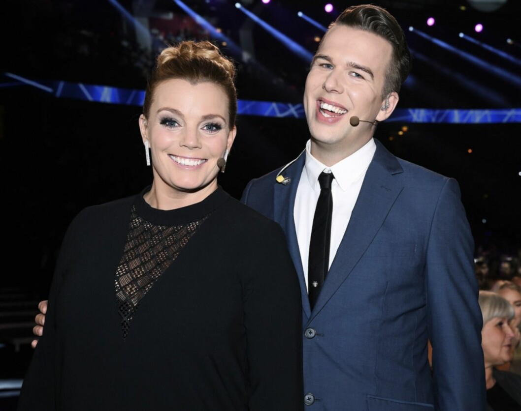 Farao Groth och Gry Forssell på finalen av Idol 2016 i Globen. FOTO: Karin Törnblom/TT Farao Groth och Gry Forssell på finalen av Idol 2016 i Globen