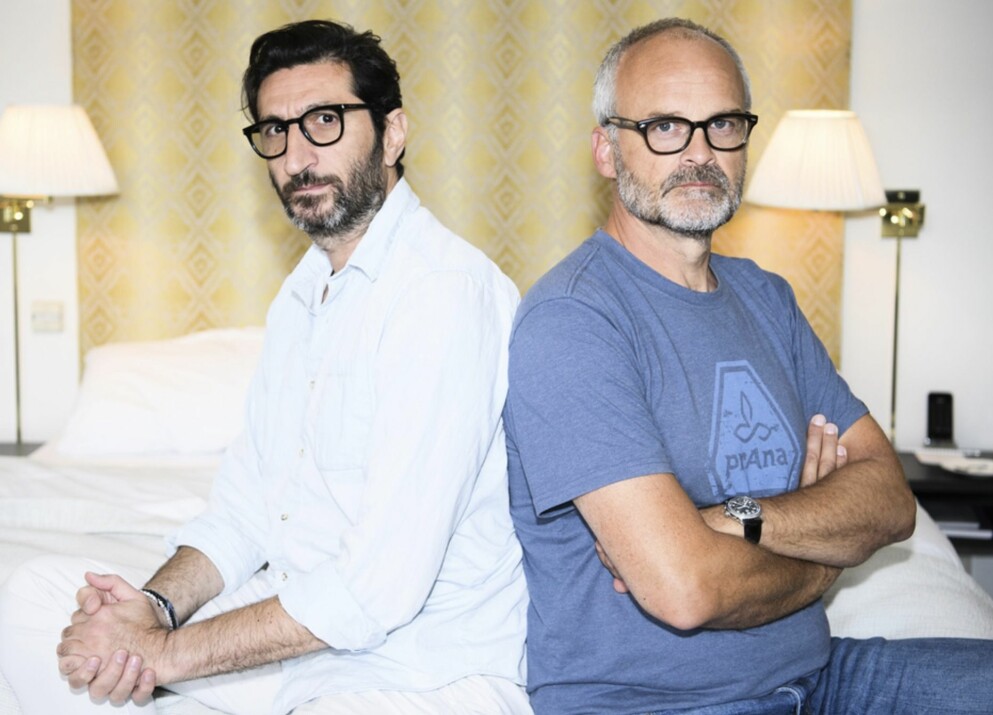 Fares och Johan. Fares Fares och Johan Rheborg