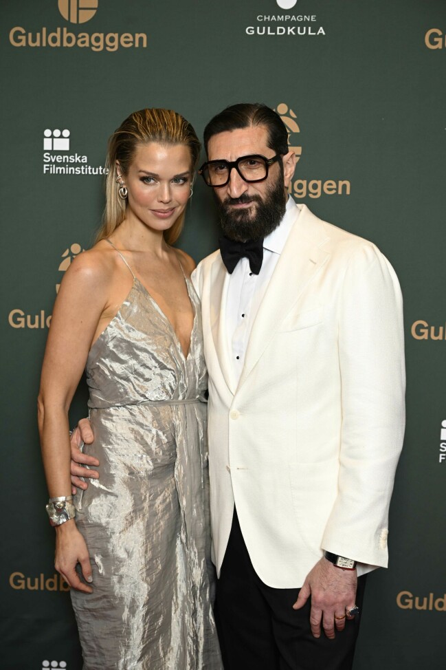 Barnfri kväll för småbarnsföräldrarna Clara Hallencreutz och Fares Fares. Clara Hallencreutz och Fares Fares