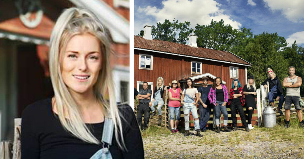 Farmen-deltagaren Stina Öberg berättar om vad som startade romansryktet i programmet.