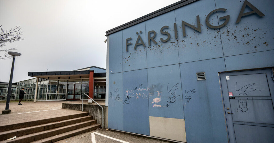 Färsingaskolan i Sjöbo hålls stängd torsdag–fredag sedan huvudskyddsombuden beslutat om skyddsstopp. Arkivbild. Skola med skyddsstopp öppnas efter sportlovet