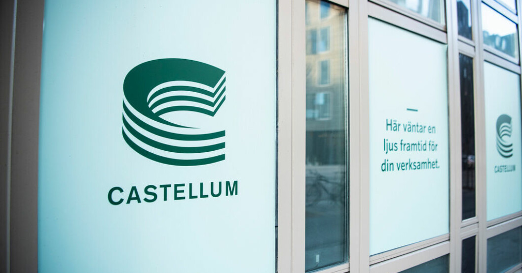 Fastighetsbolaget Castellum skriver ned värdet på sina fastigheter med 5|968 miljoner kronor i första kvartalet. Arkivbild Rapportras för stora fastighetsbolag