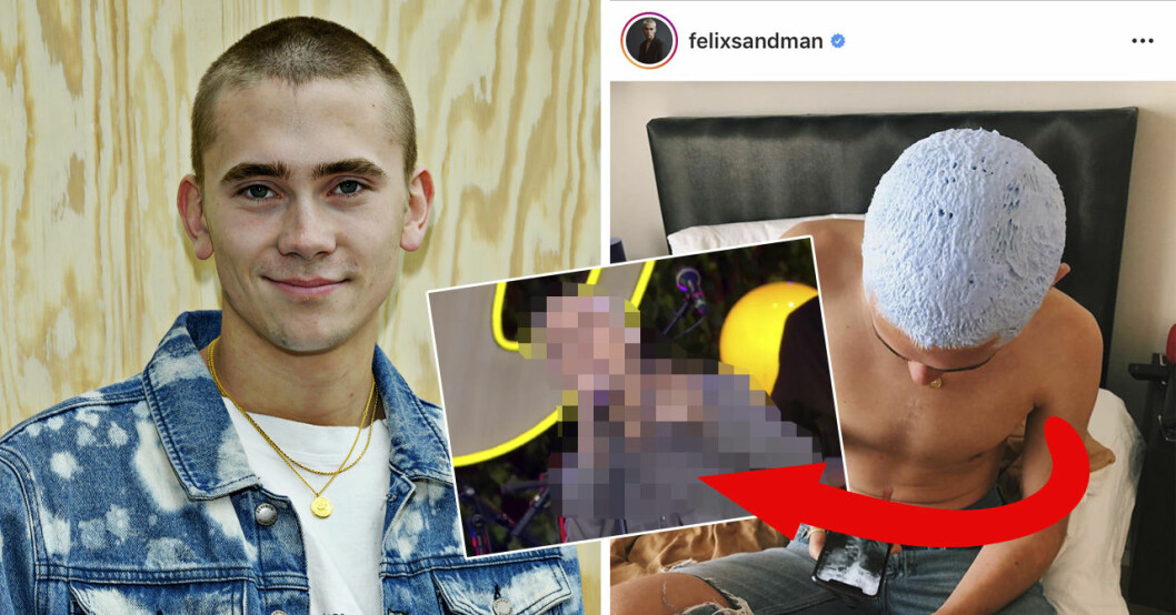 Felix Sandman som blond