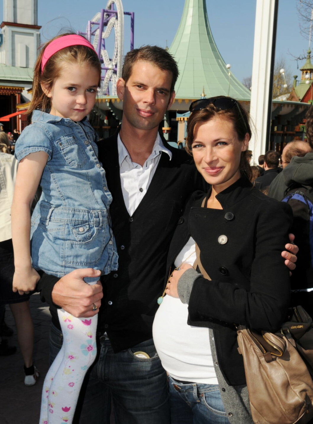Här var Amanda gravid med Frances. Här var Amanda gravid med Frances.