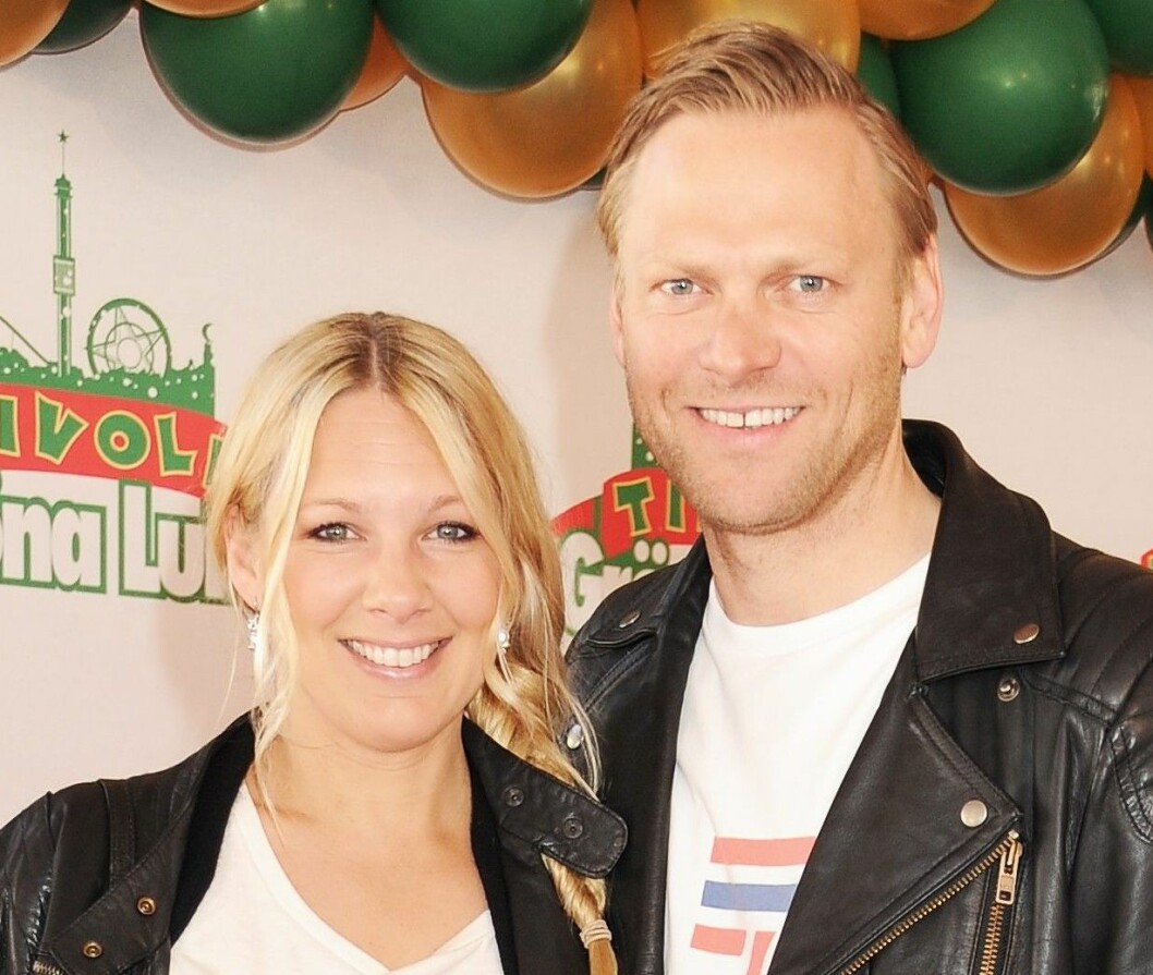 Anna Brolin och maken Jesper Rodhborn går i väntans tider. Foto: Fredrik Hessman Anna Brolin och maken Jesper Rodhborn går i väntans tider. Foto: Fredrik Hessman