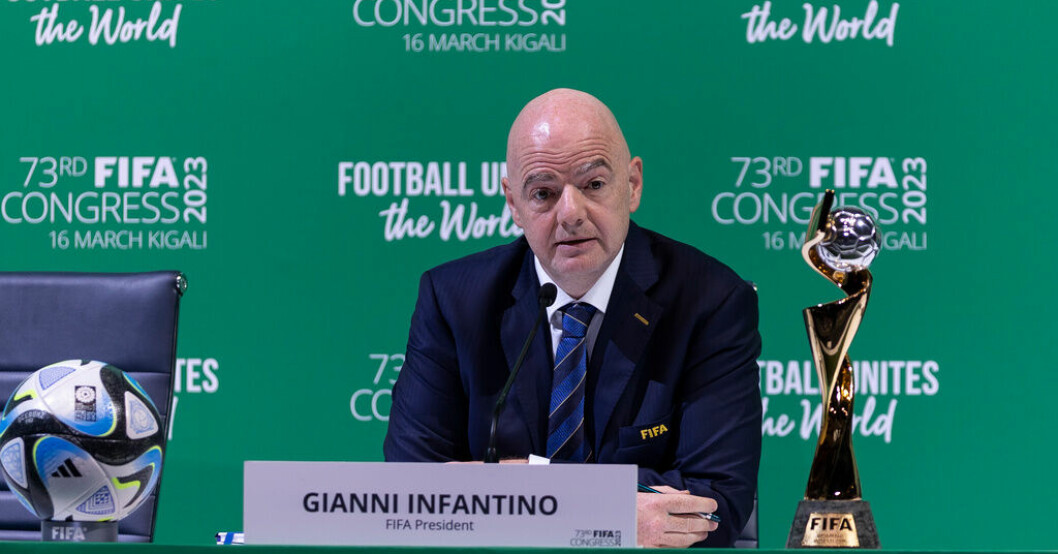 Fifas president Gianni Infantino sade på torsdagen att fotbolls-VM för damer inte kommer att sponsras av Visit Saudi. Fifa: Visit Saudi blir inte VM-sponsor
