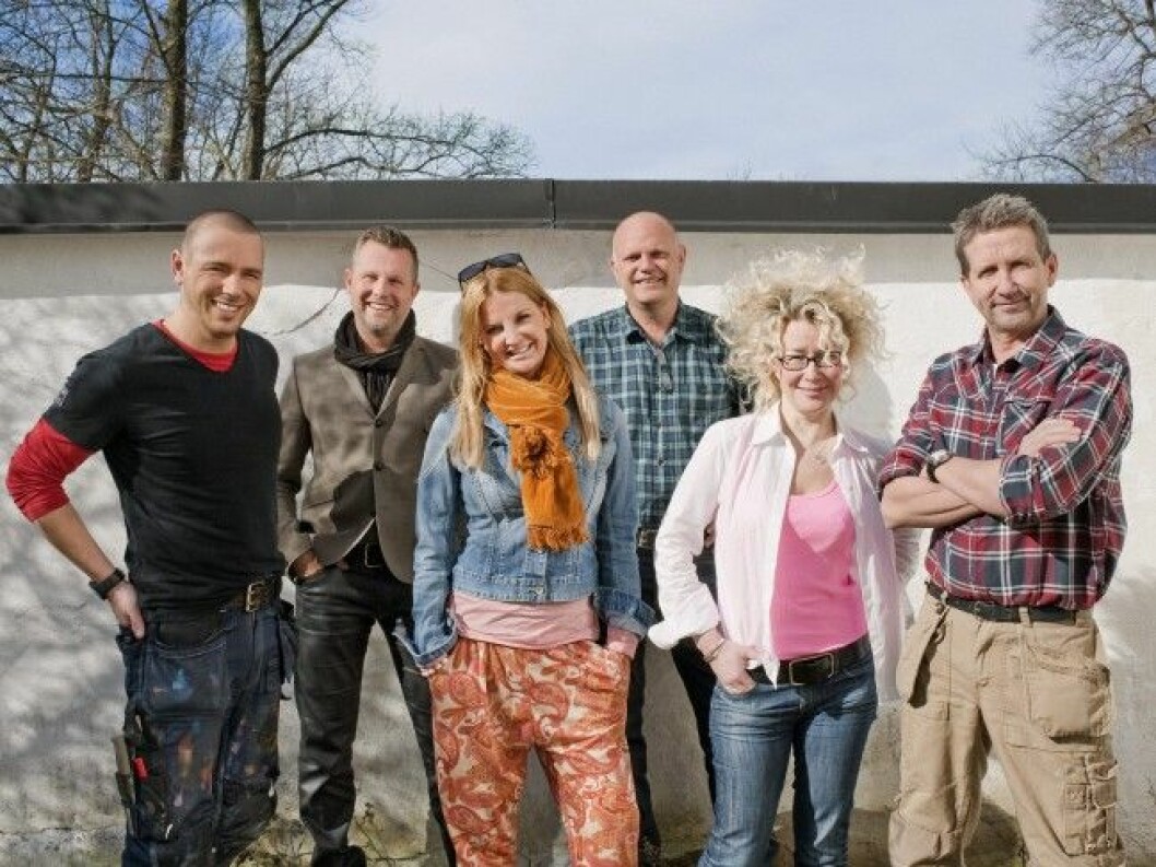 Idel leenden, men bakom kulisserna på <em>Äntligen Hemma</em> var det andra tongångar. Foto: TV4 Idel leenden, men bakom kulisserna på Äntligen Hemma var det andra tongångar. Foto: TV4