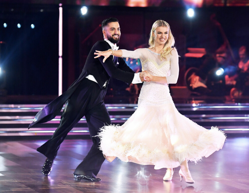 Filip och Linn. Filip Dikmen och Linn Hegdal i Let's dance 2022