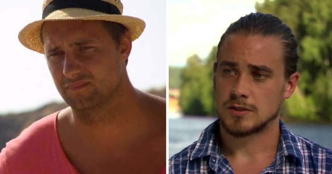 Filip Persson och Niklas Niva Sjökvist dejtade Evelina Vidén i Ensam mamma söker 2014. <strong>Foto: TV3.</strong> Filip Persson och Niklas Niva Sjökvist i Ensam mamma söker 2014.