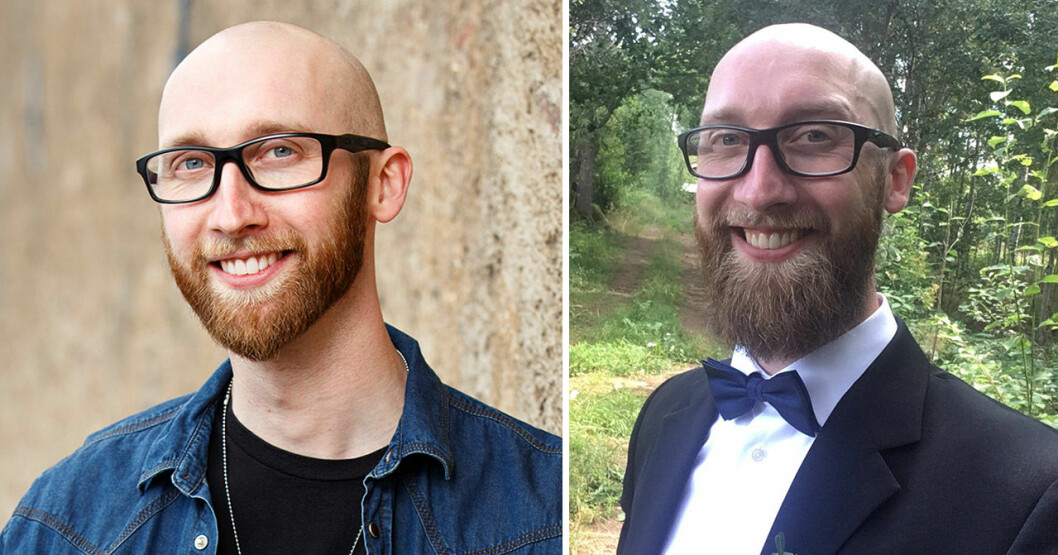 Filip i Tro, hopp och kärlek och hur han ser ut i dag. <strong>Foto: Johan Paulin/SVT & Privat.</strong> Filip Wennerlund i Tro, hopp och kärlek och hur han ser ut i dag.