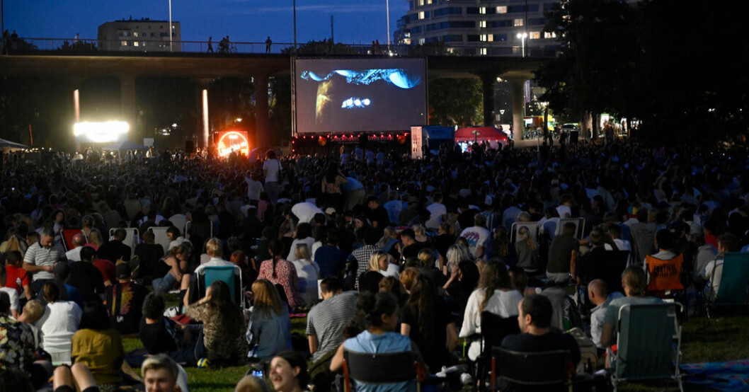 Fjolårets filmvisning i Rålambshovsparken. Arkivbild. Sommarbio återvänder till Stockholmspark