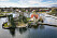 Flygfoto över Björn Ulvaeus villa Vågaskär i Djursholm, Danderyd år 2021. Nu bor han i en lyxig våning på Östermalm.