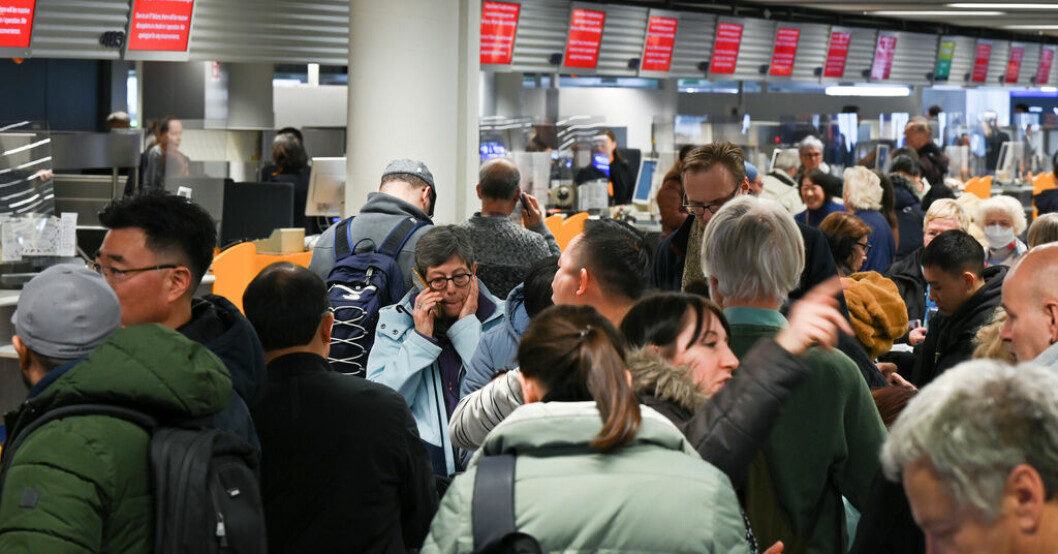 Flygstrulet fortsätter. Bild från i onsdags, då många tyska flyg slogs ut av it-problem. 300 000 resenärer påverkas av tysk flygstrejk