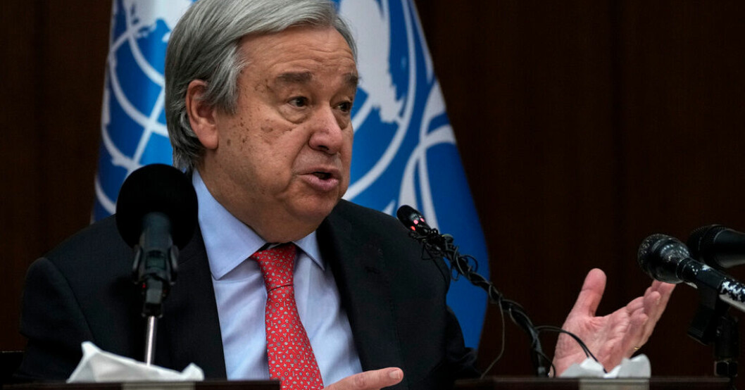 FN:s generalsekreterare António Guterres varnar för att kvinnors rättigheter hotas och inskränks. Arkivbild. FN-chef: 300 år till jämställdhet
