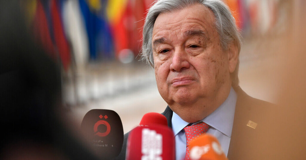 FN:s generalsekreterare António Guterres. Arkivbild. FN-chefens Sudanoro: Förödande för regionen