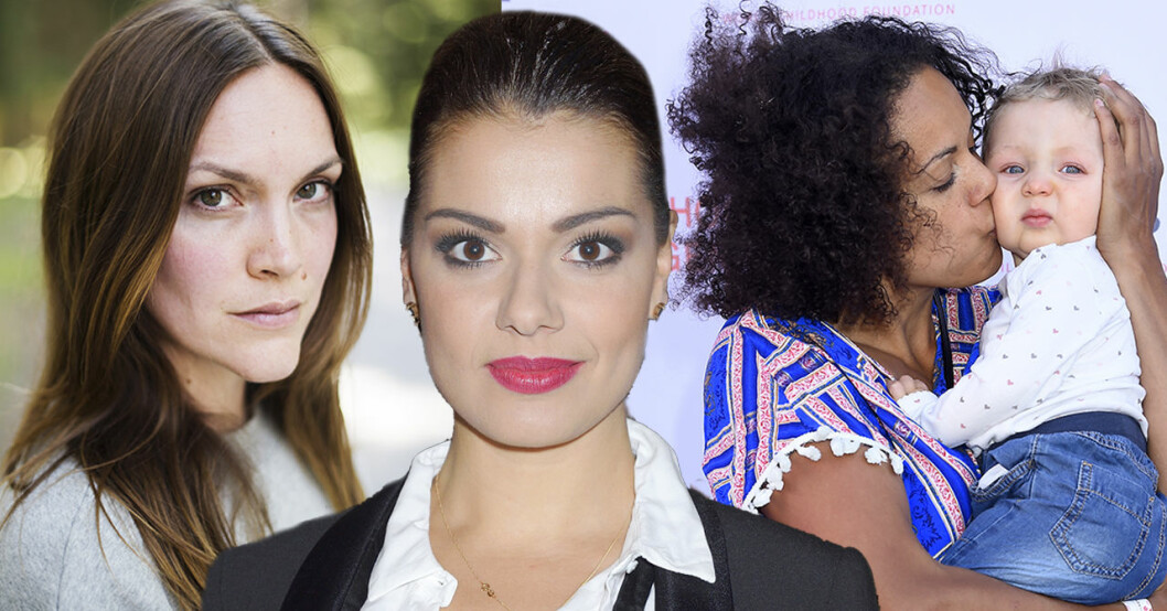 Brita Zackari, Carin Da Silva och Elaine Eksvärd har alla gått igenom tuffa förlossningar.