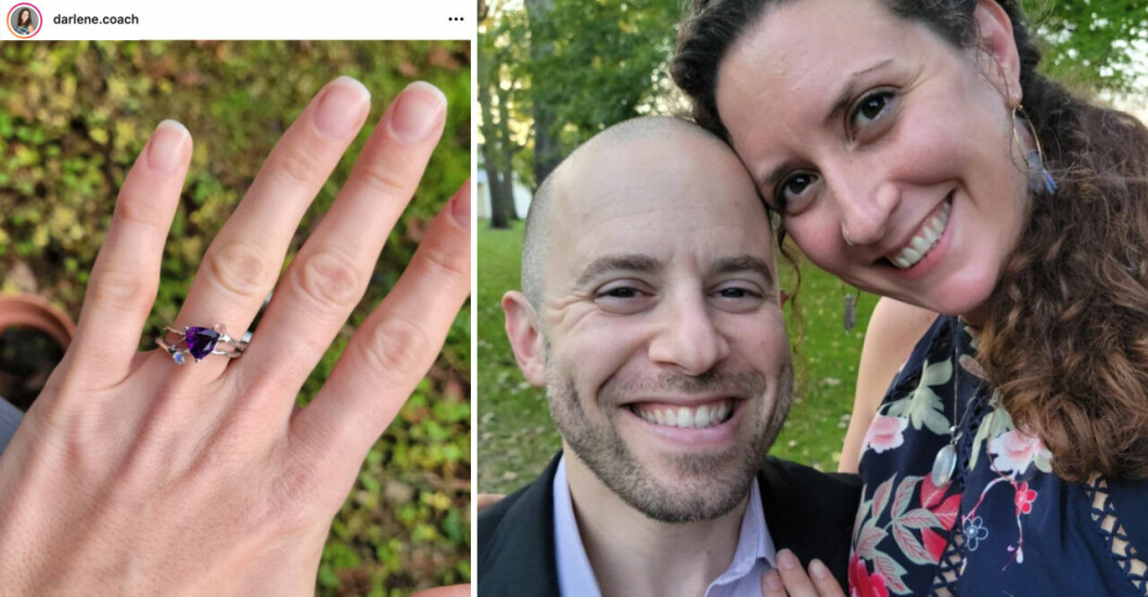 <strong>Matthew Cretaro och Darlene Marshall förlovade sig nyligen.</strong> Matthew Cretaro och Darlene Marshall.
