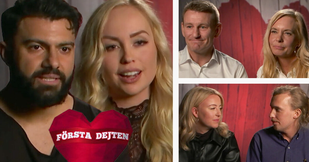 Ema Persson, Tiina Rankanen och Christian Lundgren var med i Första dejten 2019.