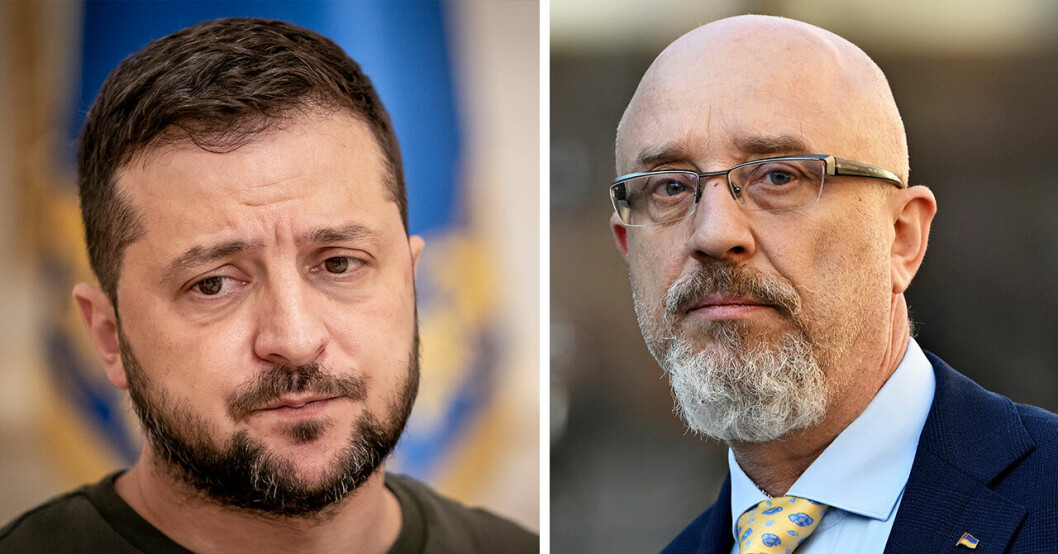 Volodymyr Zelenskyj och Oleksіj Reznіkov.