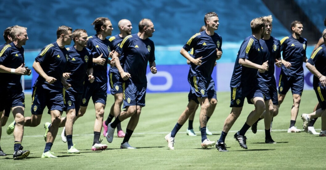 Träning för svenska landslaget i Sevilla. Landslaget tränar i Sevilla 2021