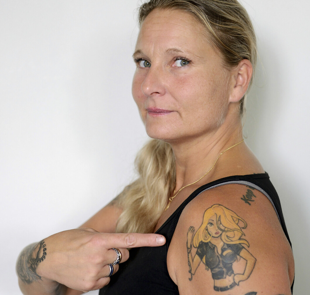En tatuering som betyder mycket för Jenny Svenningsson. En tatuering som betyder mycket för Jenny Svenningsson.