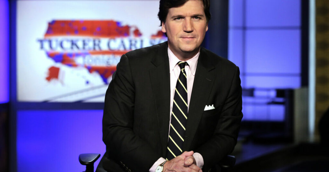 Fox-profilen Tucker Carlson. Arkivbild. Tucker Carlson lämnar Fox News