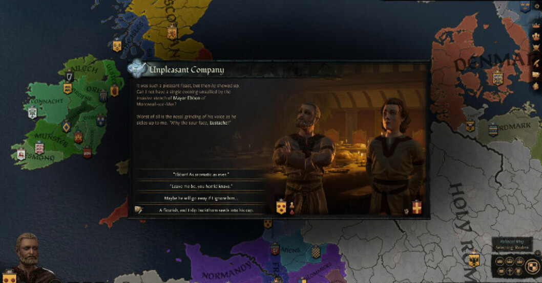 Från "Crusader kings III". Pressbild. "Crusader kings" får resor och tornerspel