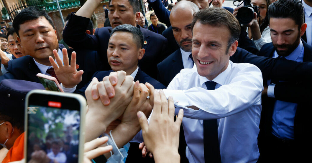 Högerkritik i Kinadebatt: Macron skadar Europa