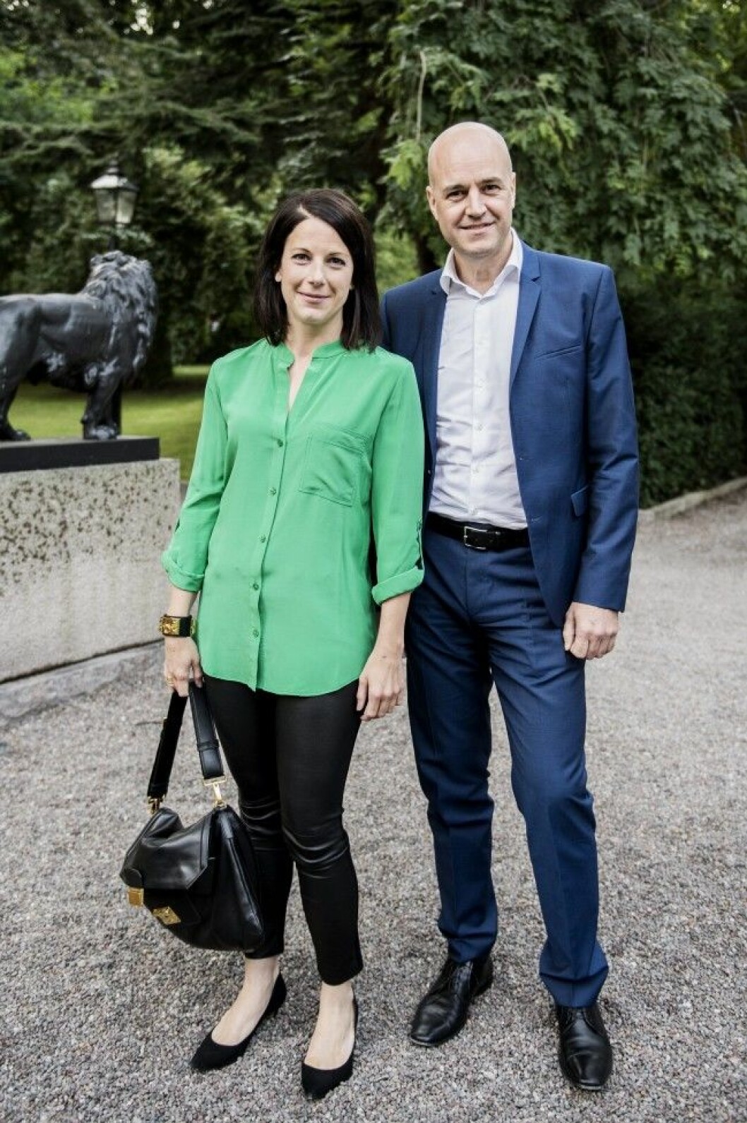 Fredrik Reinfeldt och Roberta Alenius på lanseringen av hans politiska självbiografi Halvvägs. Foto: IBL