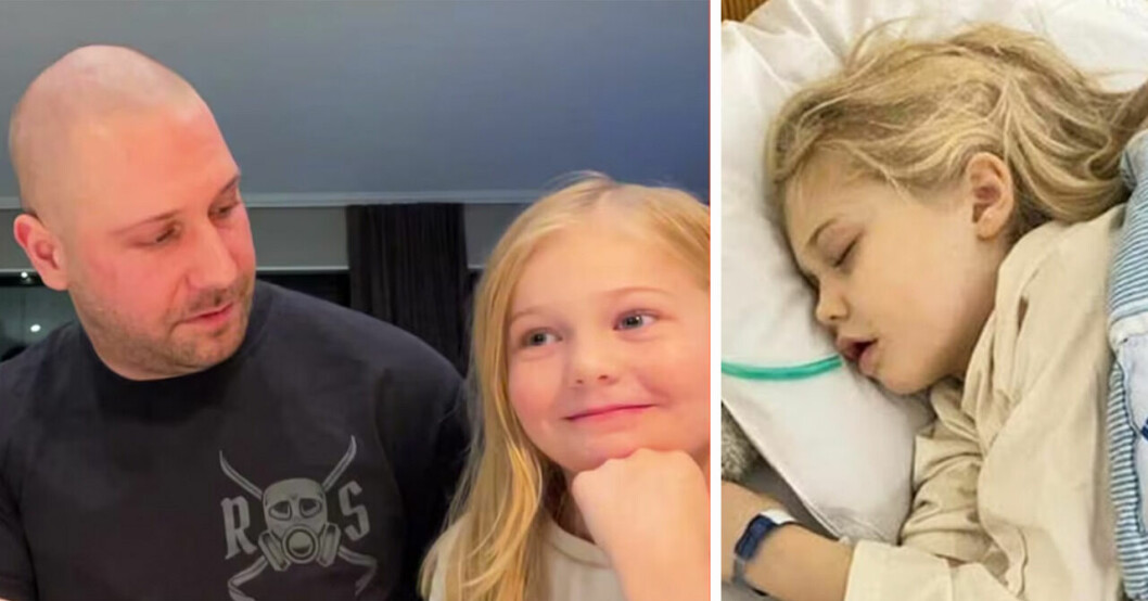 Freja, 7, skickades hem från sjukhuset med brusten blindtarm