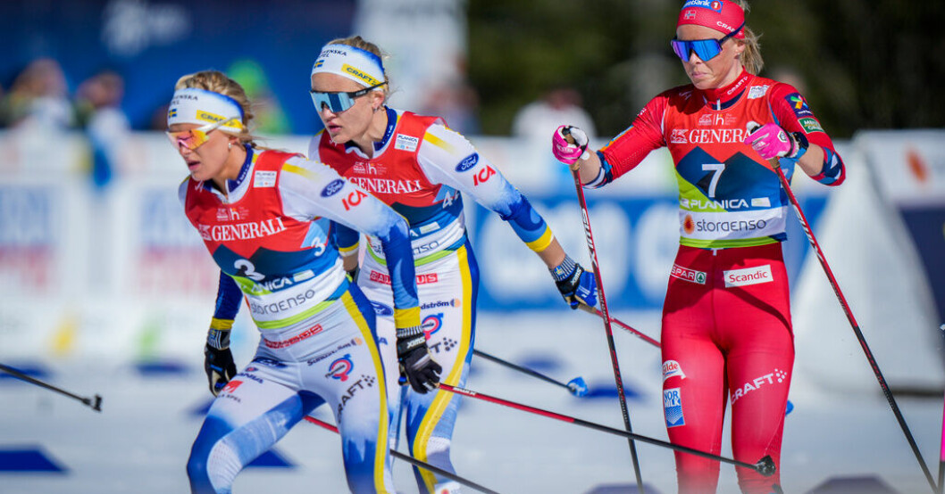 Frida Karlsson, Linn Svahn och Maja Dahlqvist är tillbaka i längdlandslaget. Arkivbild. Utbrytarna tillbaka: "Det handlar inte om krav"
