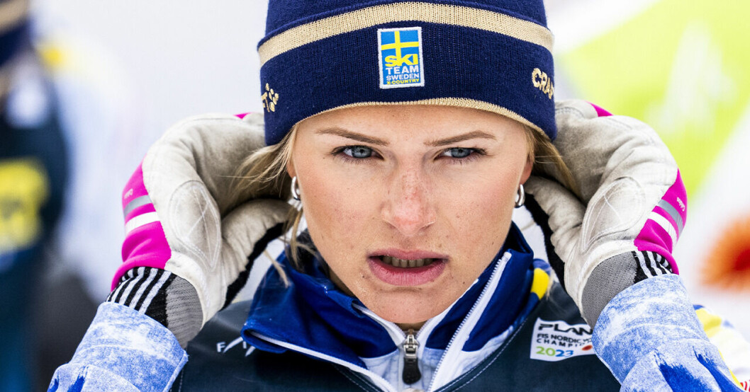 Frida Karlsson uppmanas vara ödmjuk inför dam-stafetten i VM i Planica 2023.