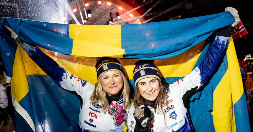 Frida Karlsson och Ebba Andersson – två av alla skidmedaljörer som har gått på Sollefteås skidgymnasium. Här fostrades VM-hjältarna: "Enorm skidkultur"