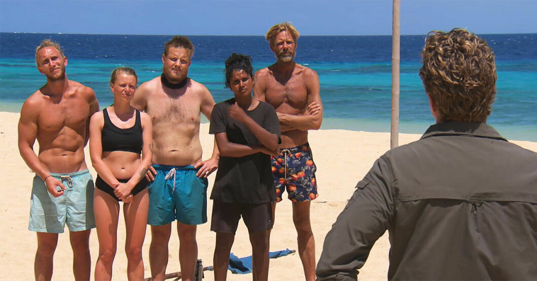 Christoffer Willén, Clara Henry, Michael Björklund och Mattias Pettersson gick alla vidare från den omdiskuterade tävlingen. Priya Svang var direktkvalificerad. <strong>Foto: TV4.</strong> Christoffer Willén, Clara Henry, Michael Björklund, Priya Svang och Mattias Pettersson i Robinson 2020.