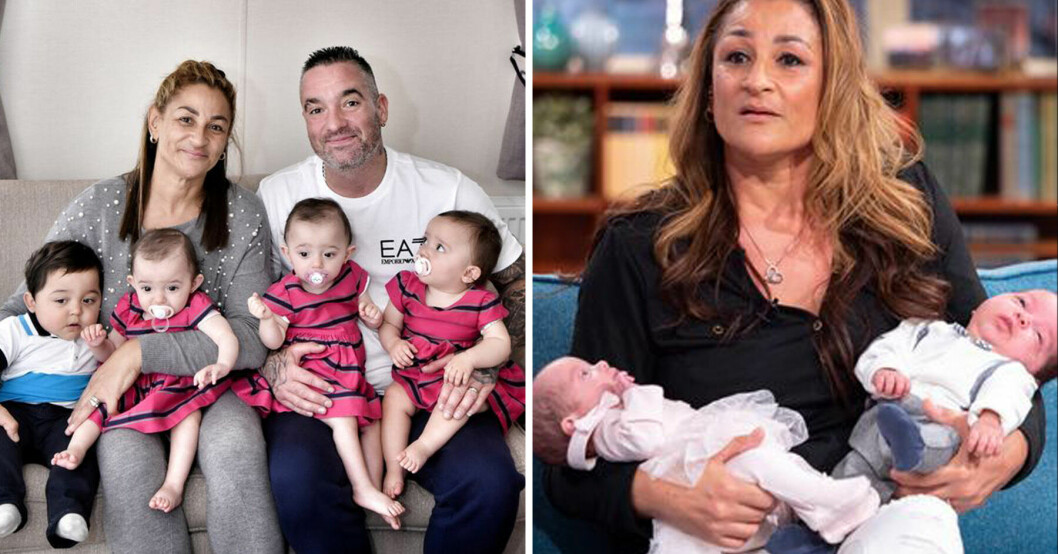 Tracey Britten födde fyrlingar som äldst i Storbritannien, nu är familjen hemlös.