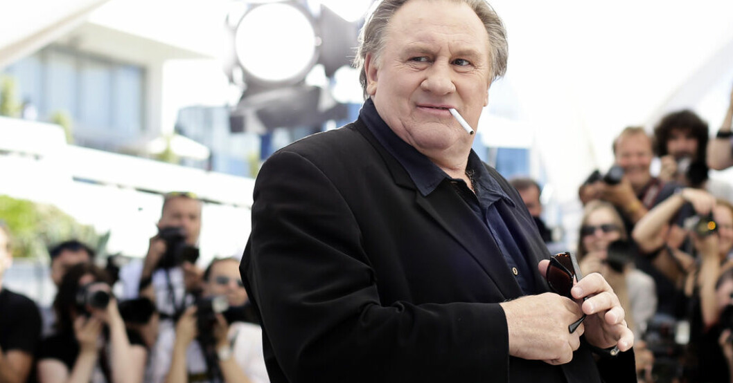 Gérard Depardieu på filmfestivalen i Cannes 2015. Arkivbild. Depardieu anklagas av 13 kvinnor för tafs