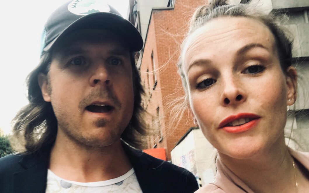 Gabriel och Malin. Gabriel Odenhammar och frun Malin.