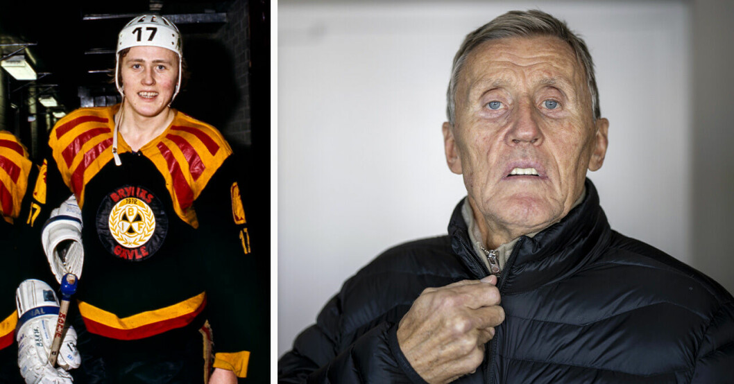 Börje Salming i Brynäs på 1970-talet.