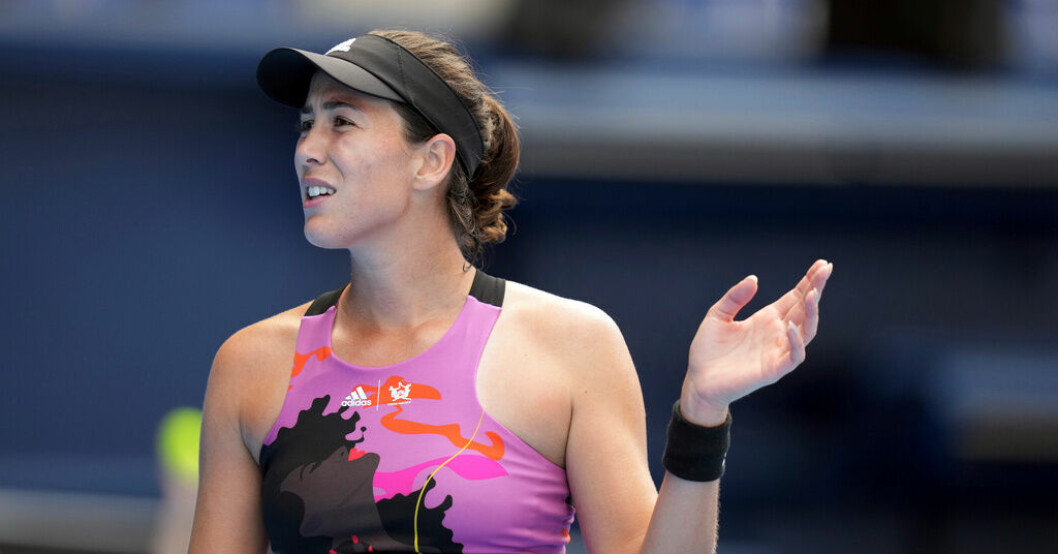 Garbiñe Muguruza blir borta ett tag till. Arkivbild. Garbiñe Muguruzas paus förlängs