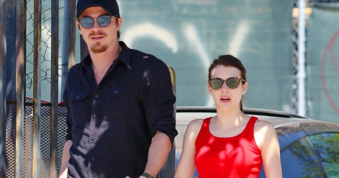 En av de första bilderna på Emma och Garrett. Garrett Hedlund, Emma Roberts