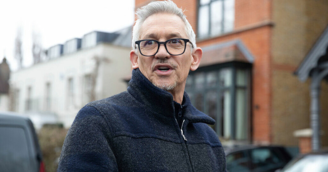 Gary Lineker utanför sitt hem. Fortsatt kaos på BBC – sänder utan kommentator