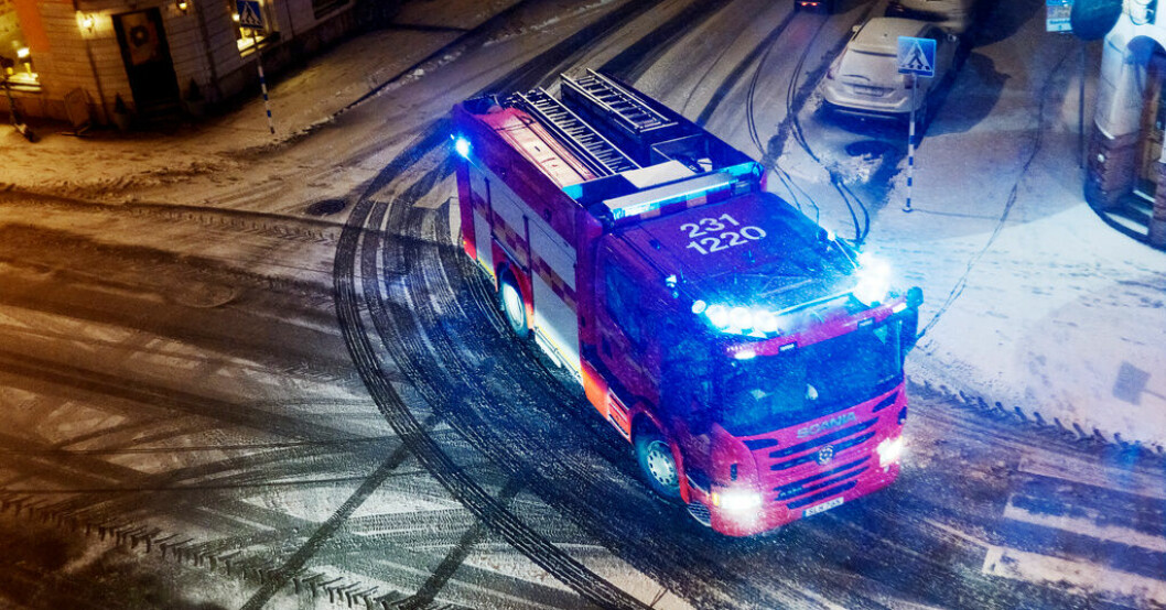 Gasflaskor har exploderat under en brand i en villa i Stockholmsförorten Tyresö. Arkivbild. Explosioner vid villabrand i Tyresö