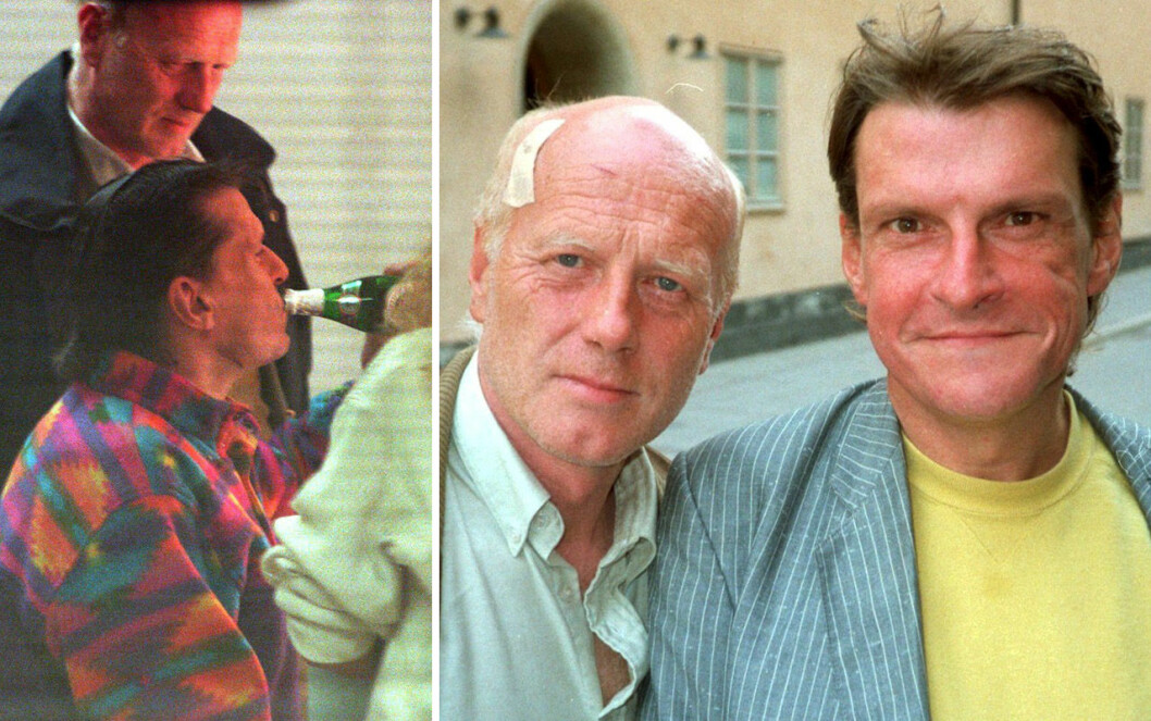 Gert Fylking och Christer Pettersson som misstänktes för Palme-mordet. Christer anklagades för Palme-mordet 1986 och tolv år senare gjorde Gert en film om honom. Gert Fylking och Christer Pettersson 1998.