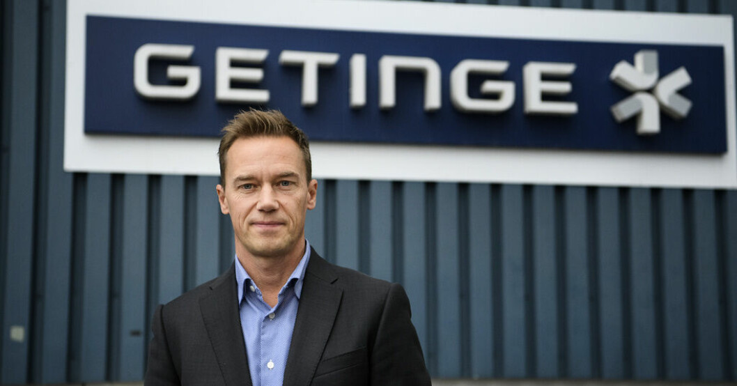 Getinges vd Mattias Perjos. Arkivbild. Ökad vinst för Getinge