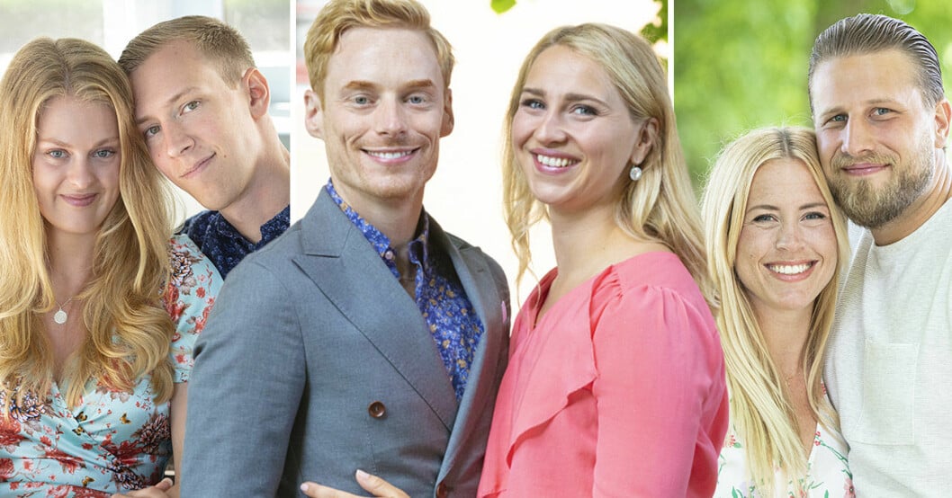 Sofia Lindhe, Anton Pehrson, Lars Ekström, Elinor Sundfeldt, Susanna Lundskog och Johan Skantz i Gift vid första ögonkastet 2021.